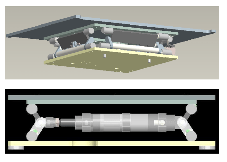 Mecanismo de articulação da mesa de apoio da PCB